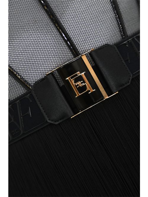Abito in tulle con frange Elisabetta Franchi | AB82556E2110